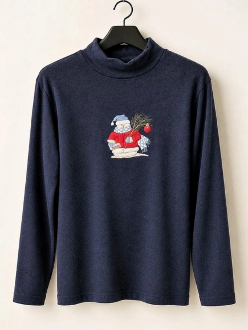 Long Sleeve Turtleneck in Blue Like New